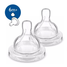 Биберон за гъсти храни Philips AVENT Classic+ Anti-colic 6м+, 2 бр.