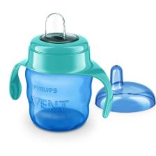 Чаша Philips AVENT 200мл. със силиконов накрайник 6+момче
