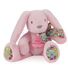 Плюшена играчка Doudou Copains Calins розов заек, 20 см., HO3193