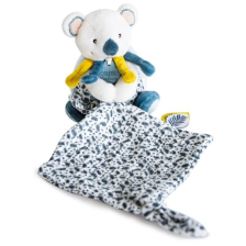 Плюшена играчка за гушкане Doudou коала с кърпичка 15 см с луксозна кутия, DC3667 