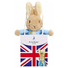 Плюшена играчка Peter Rabbit в подаръчна торбичка