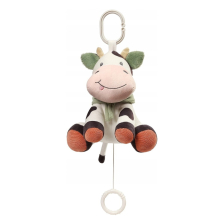 Плюшена музикална играчка за количка и кошара BabyOno Cow Bingo, 1692
