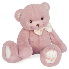Плюшено мече Doudou Preppy Chic розово, 30см