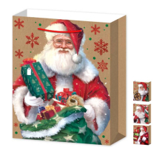 Подаръчна торбичка Raya Toys Дядо Коледа, 23 см