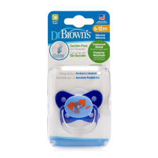 Залъгалка Dr.Brown's ортодонтска 6м+