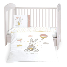Бебешки спален комплект Kikka Boo Rabbits in Love, 3 части, 60 х 120см.