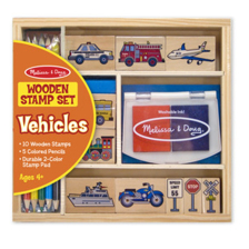 Дървени печати Melissa and Doug Превозни средства 12409