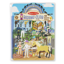 Книжка със стикери Melissa and Doug  Клуб за езда 19410