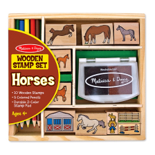 Дървени печати Melissa and Doug Кончета 12410