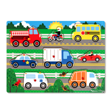 Дървен пъзел Melissa and Doug Превозни средства 19051
