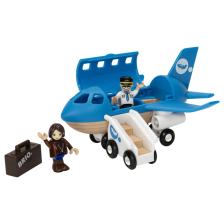 Детска играчка самолет с екипаж Brio World Airplane