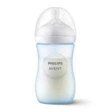 Бебешко шише за хранене Avent Natural Response 260 мл., 1+ месеца, Синьо SCY903/21