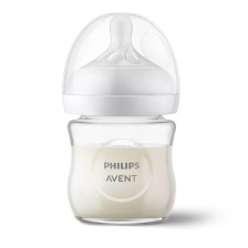 Бебешко шише за хранене стъклено Philips Avent  Natural Response 0+ месеца SCY930/01