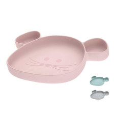 Детска чиния за хранене Lassig Little Chums Mouse силиконова с вендуза