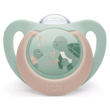 Силиконова залъгалка Nuk First Choice Костенурка с кутийка, 18м+