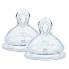 Силиконови биберони Nuk First Choice Flow control, 6+ м. 2 бр.