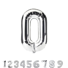 Фолиев балон за рожден ден Unique Silver