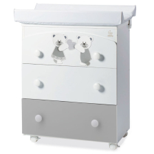 Детски скрин Italbaby DOLCI COCCOLE 3ч. с вана и повивалник White/Grey