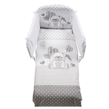 Спален комплект Italbaby KUKU Pony 4ч. 70х130 Grey с обиколник