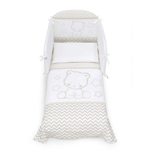 Спален комплект Italbaby POPSTAR Pony 4ч. 70х130 White / Ivory с обиколник