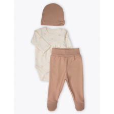 Бебешки комплект Bebetto ORGANIC WELCOME BABY, 3ч., 0-6 м., T4390