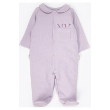 Бебешки гащеризон Bebetto RABBIT AND CARROTS LILAC 0-9м., T4408
