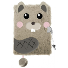 Таен дневник с катинар St. Majewski My Little Friend Бобър, A5, 96 листа