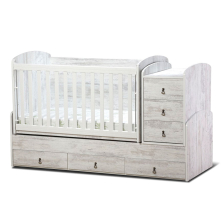 Трансформираща бебешка кошара Dizain Baby Деси Макси 70/180 подвижна решетка Антик