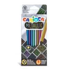 Цветни моливи CARIOCA Metallic, 12 цвята
