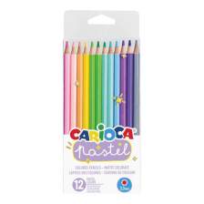 Цветни моливи CARIOCA Pastel, 12 цвята
