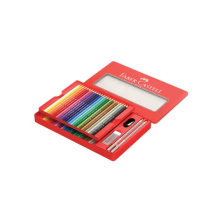 Цветни моливи Faber-Castell Замък в метална кутия, 48 цвята