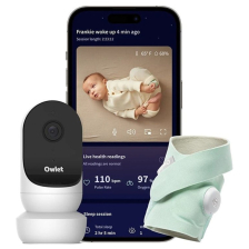 Умен бебешки чорап със сензор и камера Owlet Dream Sock & Cam 2