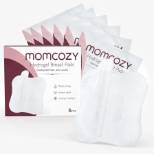 Успокояващи гел подплънки Momcozy Hydrogel Breast Pads, с ланолин, 6 бр.