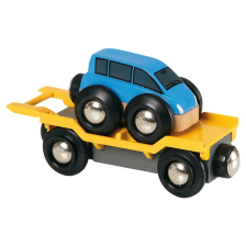 Вагон-автовоз за детско влакче Brio World Car Transporter, с количка