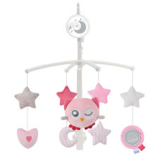 Музикална въртележка за кошара и легло Raya Toys 63605B, Розов
