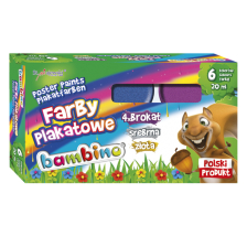 Водни бои Majewski Bambino 6 цвята брокат