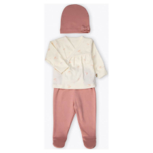 Бебешки комплект Bebetto ORGANIC WELCOME BABY 3ч. 0-3м., Z1164