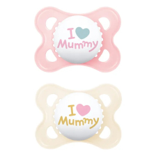 Залъгалка MAM Original I Love Mummy, 2-6 м., 2 бр.