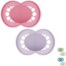 Залъгалка MAM Original Pure Soother Solid 16m+, със стерилизираща кутия, 2бр.