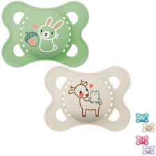 Залъгалка MAM Original Pure Soother 2-6m, със стерилизираща кутия, 2бр.