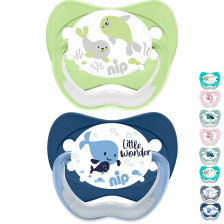 Залъгалки NIP Family Силикон етап 1, 0-6 месеца, 2 бр.