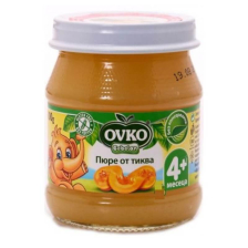 Зеленчуково пюре Bebelan Ovko Тиква 4+м. 100гр.