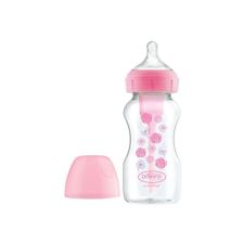 Бебешко шише Dr. Brown’s Options+ Anti-Colic Wide-Neck 270ml Розово