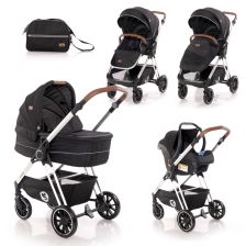 Бебешка количка Lorelli ANGEL 3в1 Black