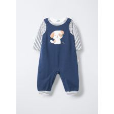 4653998 ROMPER FLEEC PAGEANT BLUE