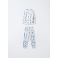 4659509 PYJAMAS 3/10 PANNA/AZZURR
