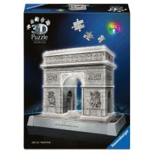 3D пъзел Ravensburger Iconics Триумфалната Арка, със светлини, 216 ч.