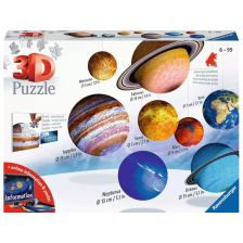 3D пъзел Ravensburger Слънчевата система, 522 ч.