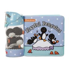 Комплект Melissa and Doug Книжка за баня и играчки пингвини 41202