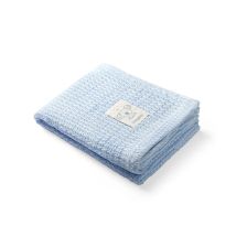Одеяло Babyono Natural Bamboo бамбук 75x100 cм синьо 479/02